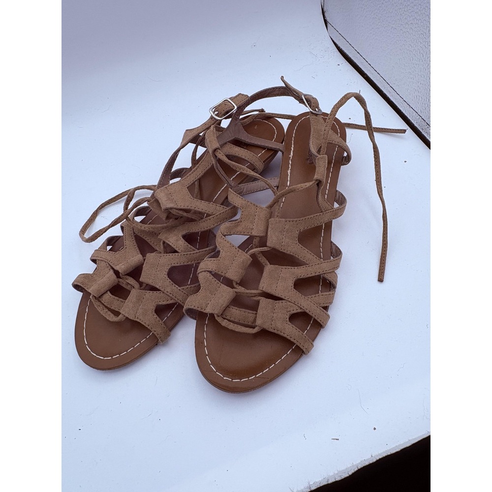 Carlos By Carlos Santana Sandals Womens Size 9.5 Brown Gladiator Wedge Kiara 2